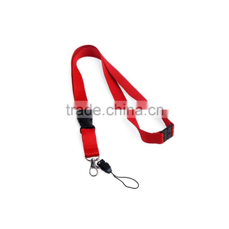 lanyard with safety clip and keyholder,promotional polyester neck lanyard