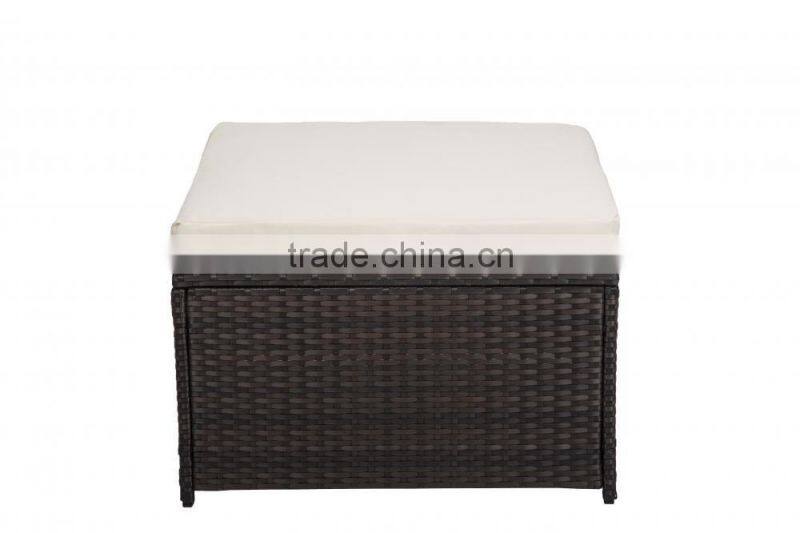 6 PCS Outdoor Patio Sofa Set Sectional Furniture PE Wicker Rattan Deck Couch