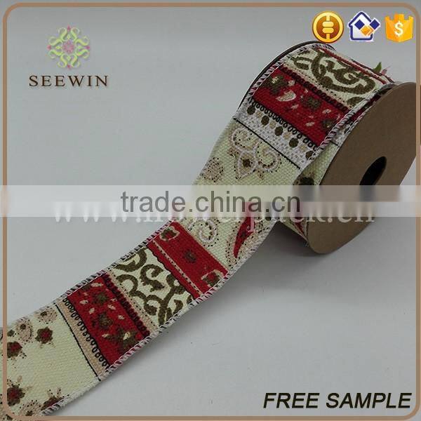 polyester cotton custom ribbon of different patterns