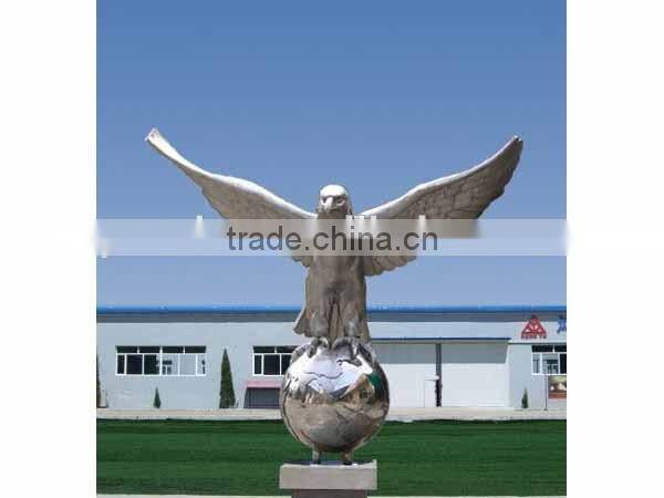 Beautiful Classic Morden Cast Iron Eagle Stainless steel Sculpture