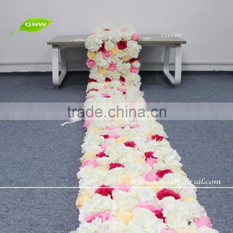 GNW FLW1606006-GAR Flower Runner Rose And Hydrangea Flower Garland Backdrop Use In Wedding,Party And Home