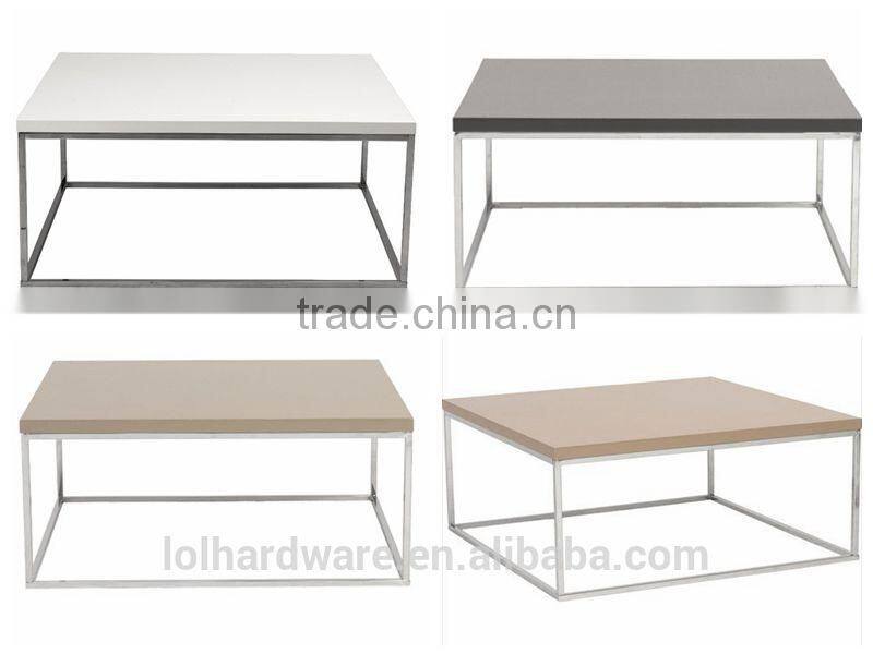 Online hot sales item furniture metal iron folding end side coffee table