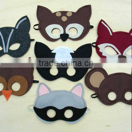 alibaba express hot sale hight quality products eco friendly handmade wholesale felt fox venetian masquerade mask made in china