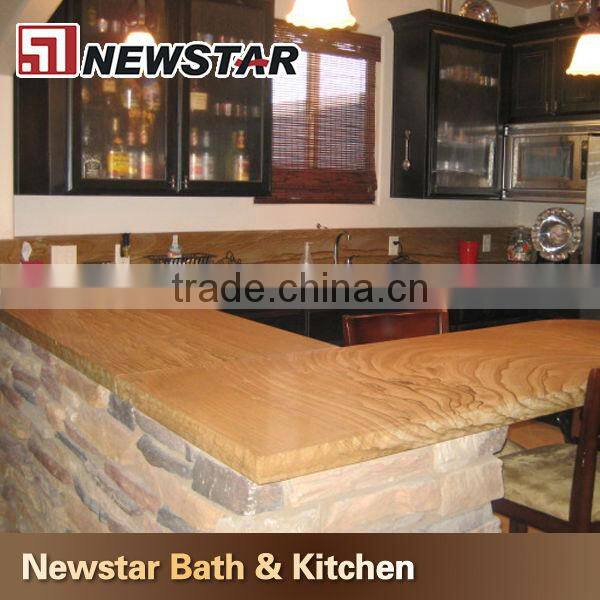 Made in China beautiful yellow sandstone countertop