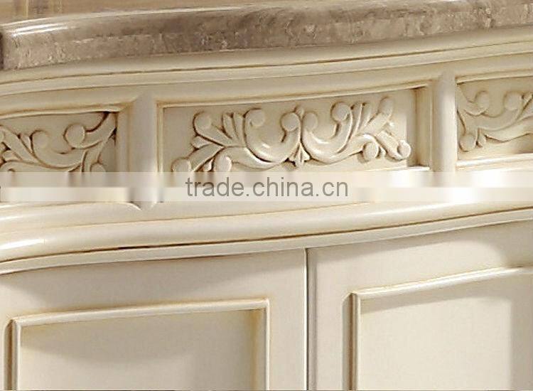 Bisini European New Style Bath Vanities,Antique White Cabinet Bathroom,Beautiful Bathroom Mirrors,Vanity Units(BF08-4086)