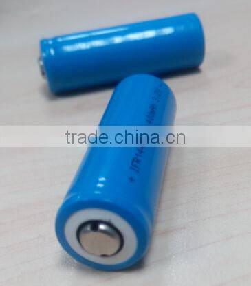 3.2V 400mAh 14430 cylindrical lifepo4 cell