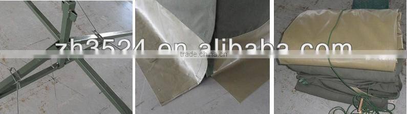 high quality waterproof double roof tent PVC coated with mud flap