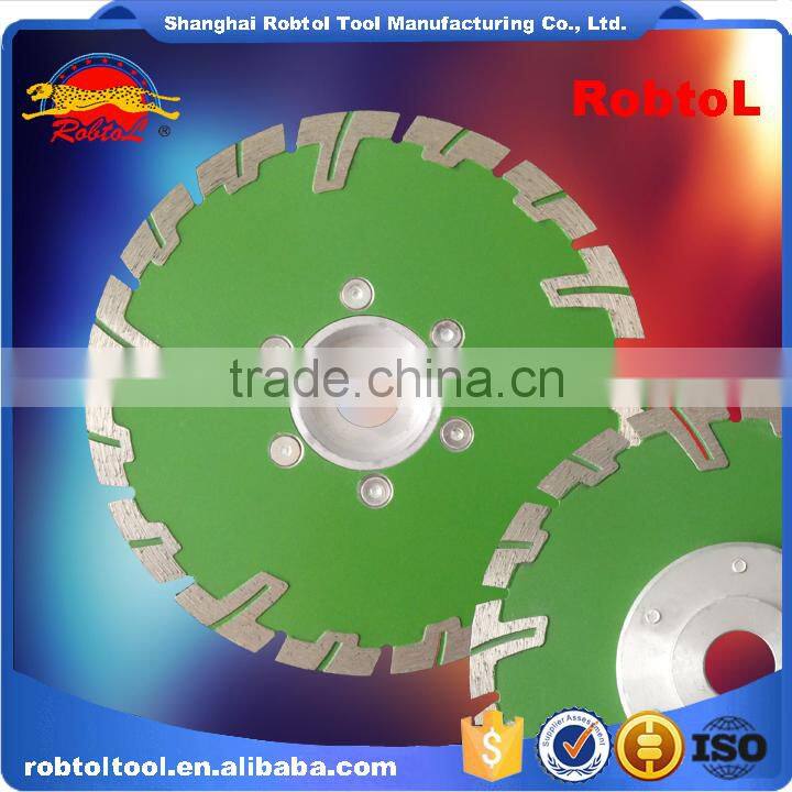 7" 180mm Aluminum Flange Diamond Blade Turbo Deep Tooth Triangle Grinding Wheel Stone Tile Saw Blade Cutting Marble Abrasive