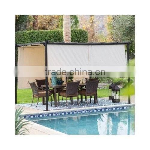 Retractable Canopy Shades Steel Pergola Gazebo