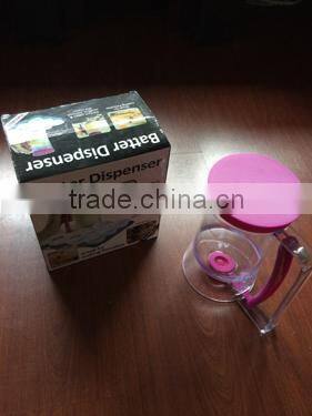 DIY cupcake batter dispenser with measuring label