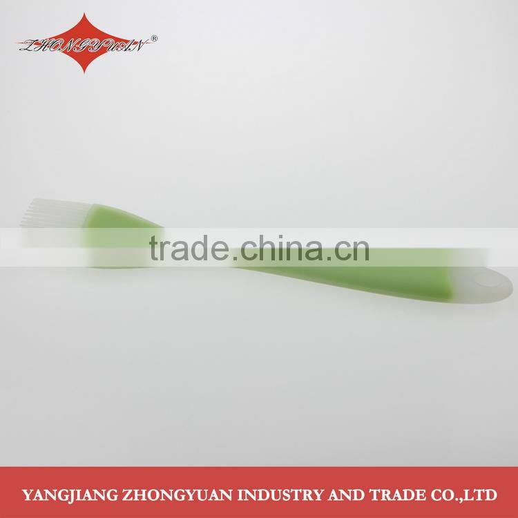 Kitchen accessory Food grade silicone skimmer slotted ladle with soft 2 color handle