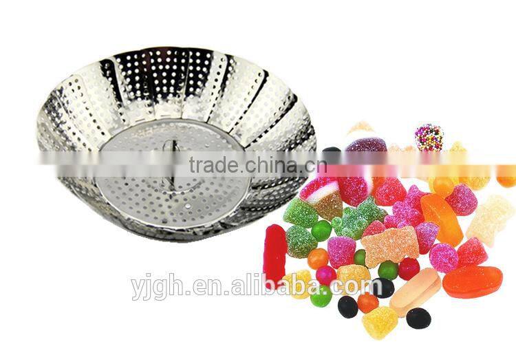 hot sale Veggie vegetable basket Folding Steamer Basket International 9-Inch Easy Reach Steamer In Stainless Steel