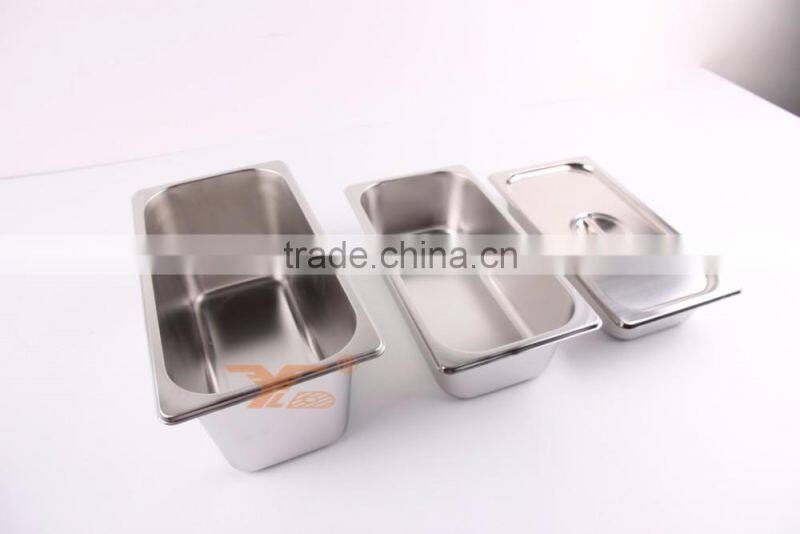All Size Stainless Steel Gastronorm Container Gn Pan Hotel Ice Cream Container Sales Factory Price