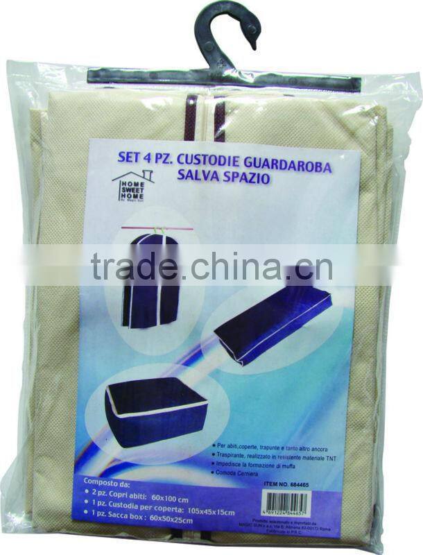 Customized New view mens leather suit cover/ disposable garment bag