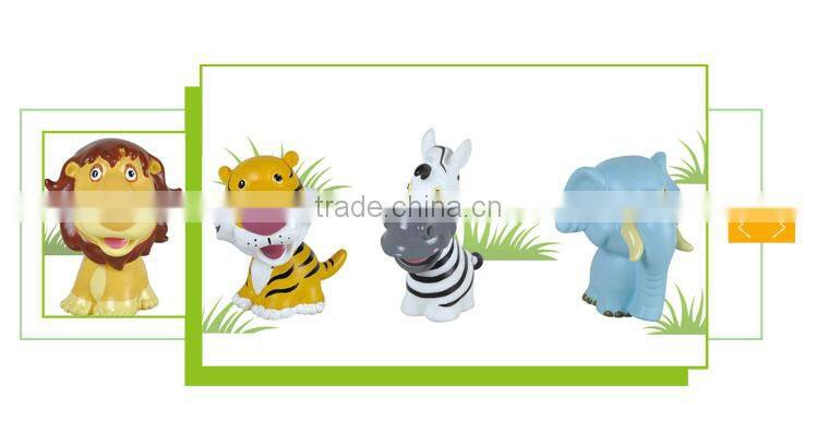 Hot selling kids educational set soft plastic forest animals toys