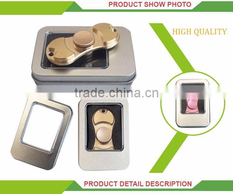 Hot sale finger tip gyroscope toy aluminum rotation 360 spinner