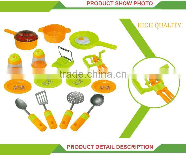 New product plastic pretend play set cooking game girls