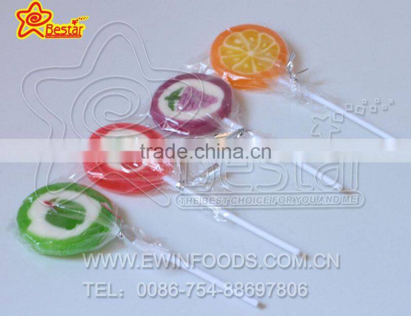 Flat Handmade Fruit Lollipop