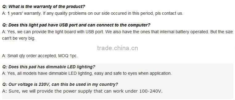 A3 size LB3 LED Light Box battery Tracing Board Art Design Stencil Drawing Pattern Copy Pad