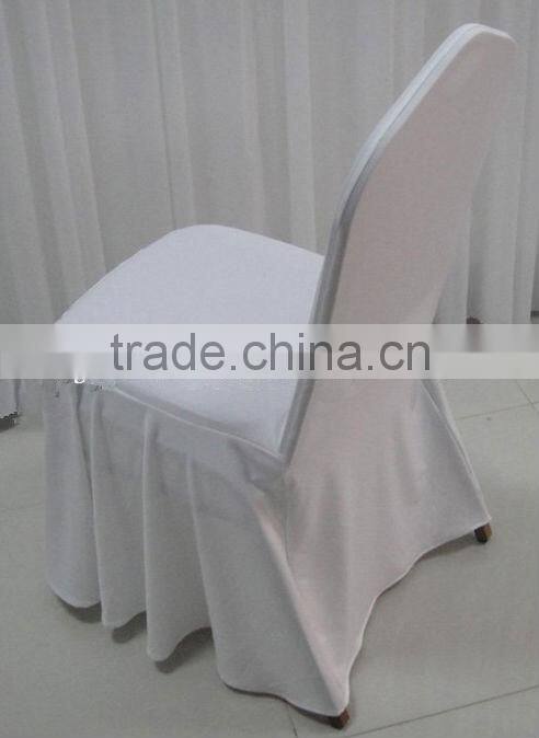 Swag Bottom Fitted Round Top White Spandex Banquet Chair Covers 50PCS A Lot Free Shipping