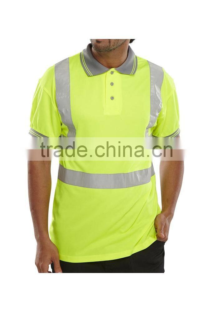 hi vis polo shirt short sleeve polo shirt reflective t-shirt
