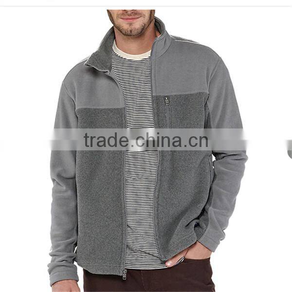 Men's Simple cheap polar Fleece Jacket with full zip