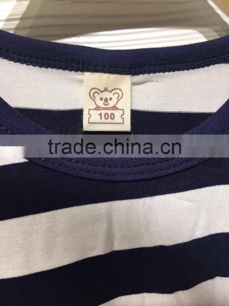 cross stripe causal shirt for kids 2017 wholesale