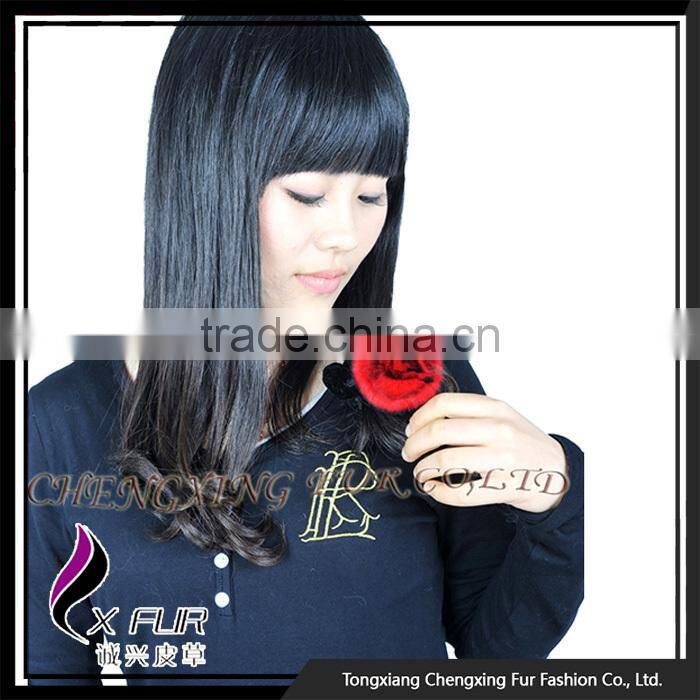 CX-E-33 Beautiful Hair Accessories For Women Rabbit Fur Headband