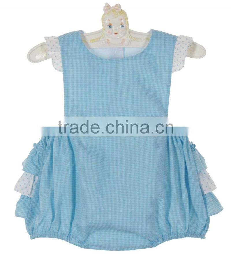 Wholesale spanish baby clothes clothing of plain white baby rompers for boys