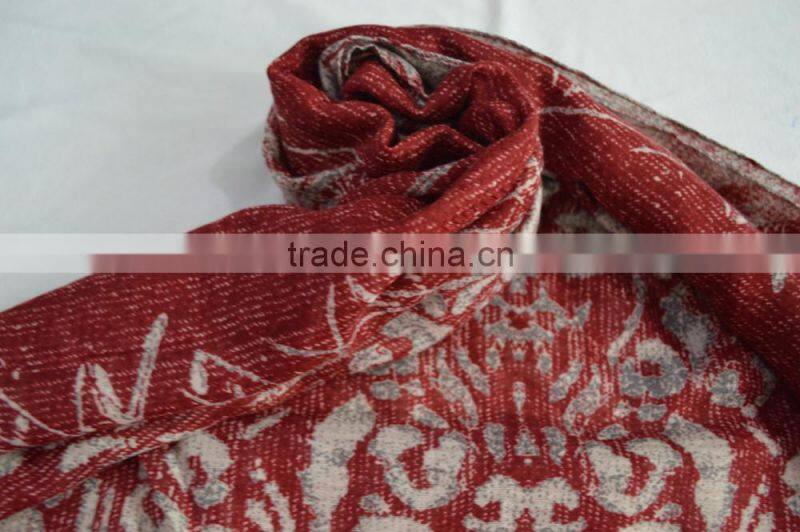 Fashion hot stylish lady jacquard leopard soft 100%viscose winter scarf