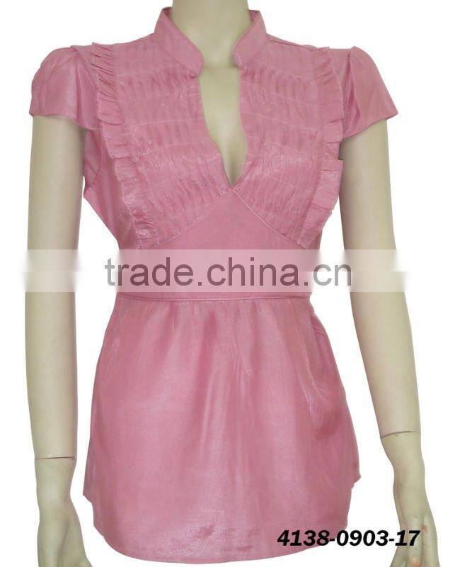 Fashion garment and neck design of blouse