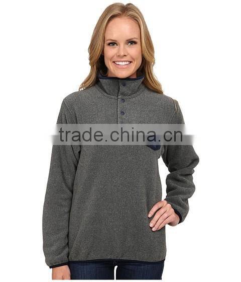 OEM service women knitted light weight pocket decoration left chest pullover sweater made in China