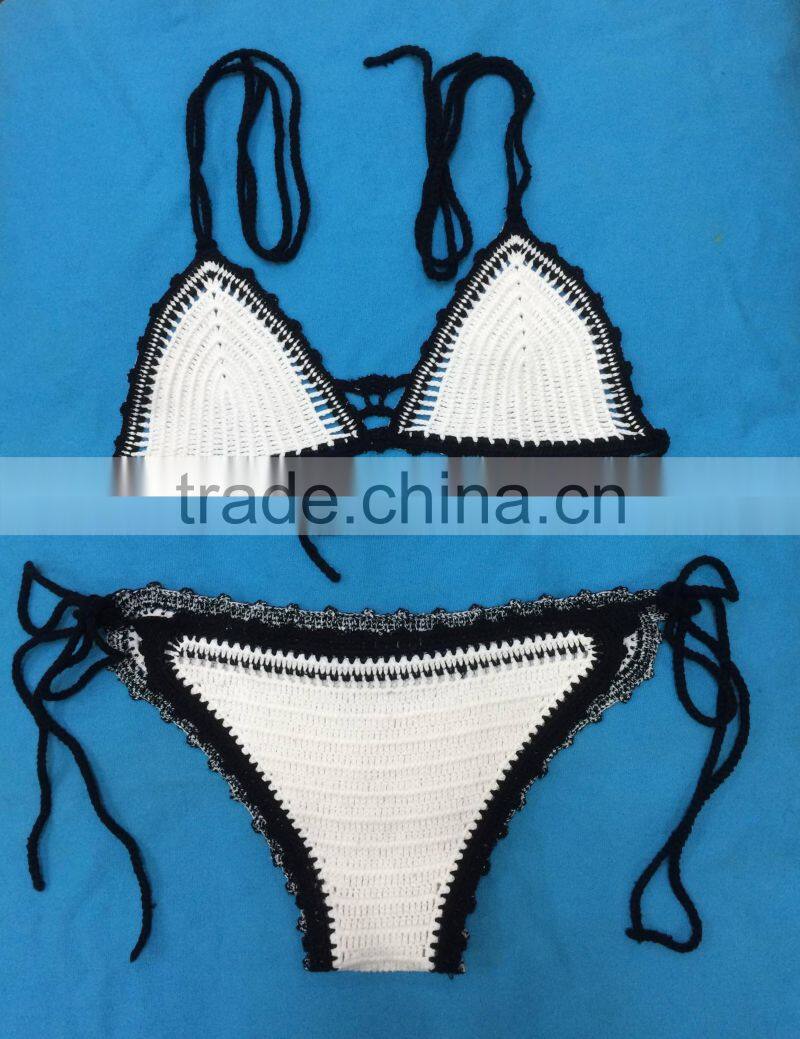 newest sexy yong ladies fashion bikini crochet cotton summer beach wear