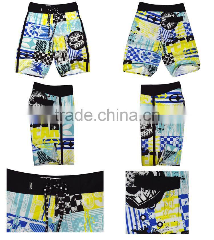 customer unique design colorful beach short for men with back pocket