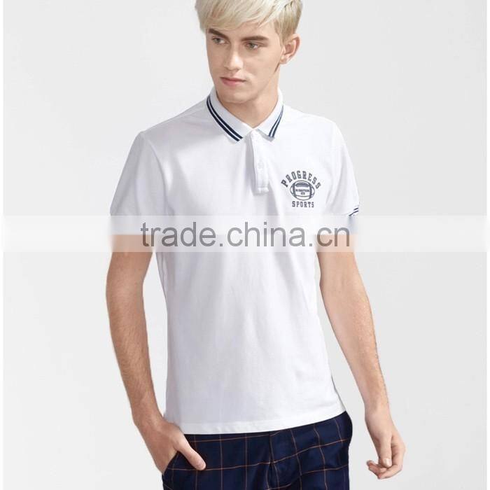 Short sleeve comfort print non brand polo shirt