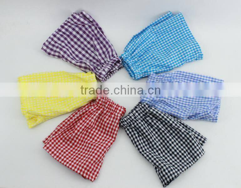 American Hot Kids Clothing Shorts Girl Picture Cotton Pants Baby Girls Soft Gingham Design Bloomers