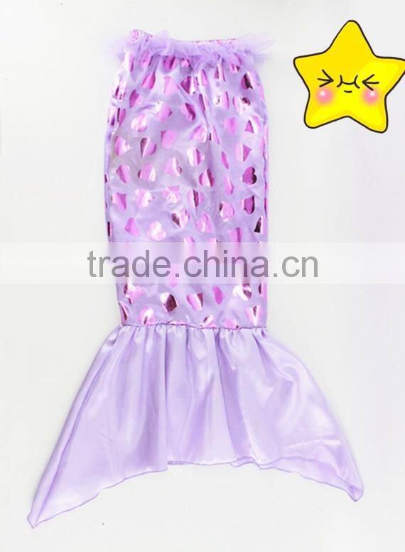 Summer time mermaid costume paillette shining design for baby girl swimsuit wholesale