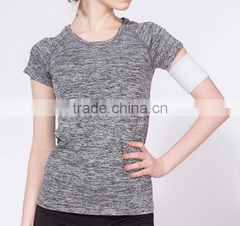 Colorful Sports Bamboo Cotton Short Fitness Outdoor Tshirt Women