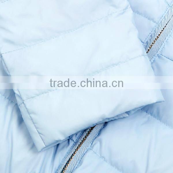 2015 New Design Lady Down Jacket With Fur Hoody