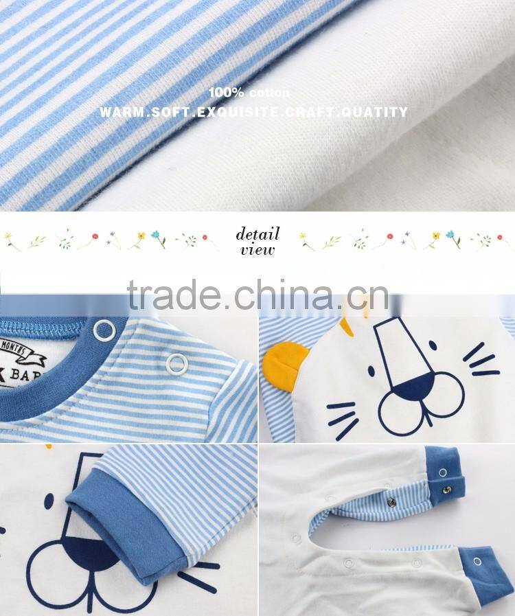 Baby Clothing - Embroidered Baby Romper Covering the footies