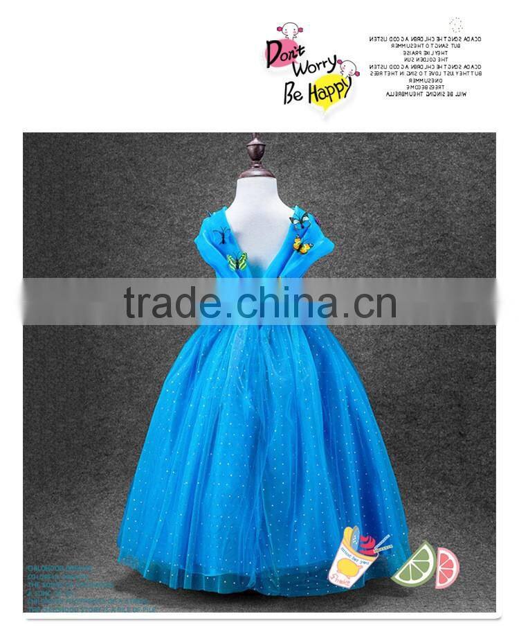 New Model Summer Girl Dress Lace Dress With Flower Baby Dress Kids Clothes