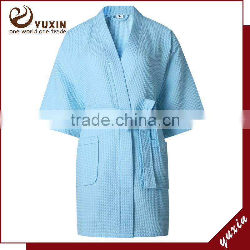 Wedding Bridesmaid White Cotton Waffle Weave Robes WR1-0002