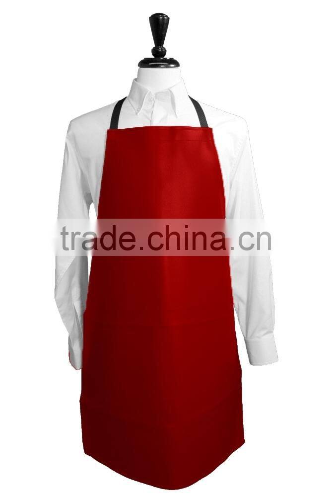 Wholesale Solid color cotton cheap Vinyl apron