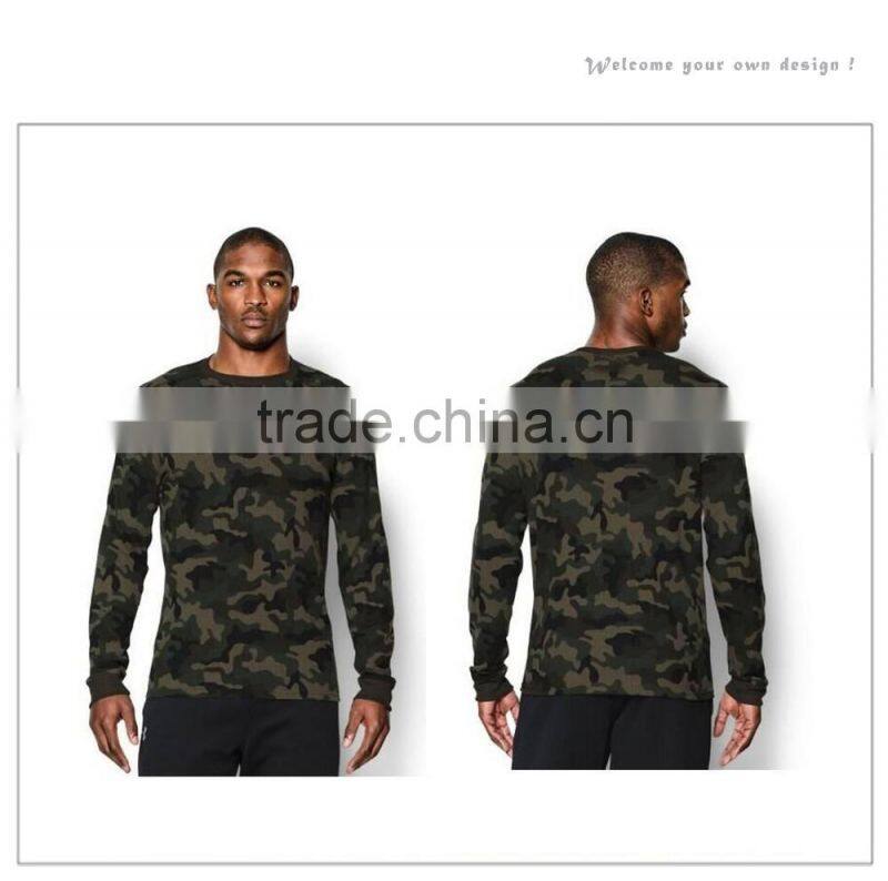 2016 Men fashion camo sport clothing crewneck sweatshirt for wholesale