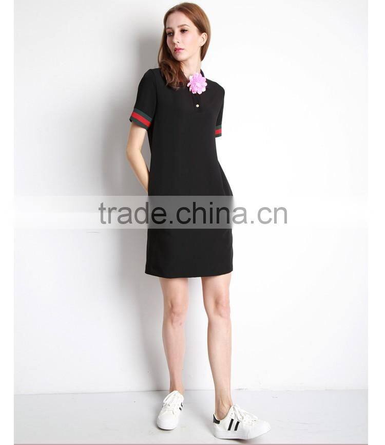 unique bulk girls students longline fancy polo shirt dress shirt