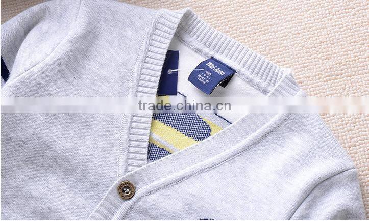 New 2016 Hot Autumn Children Sweater Boys Knitting Cotton Sweater Cardigans