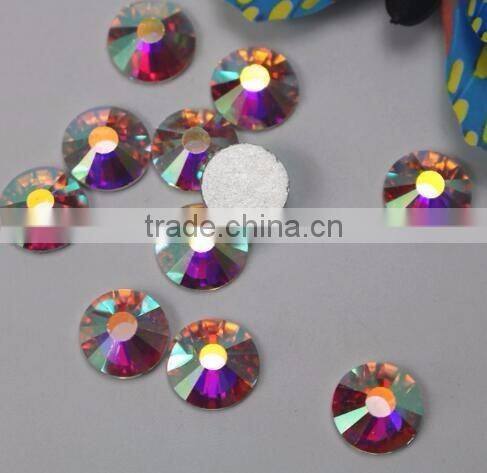 Wholesale SS16 crystal AB drill flat back rhinestone