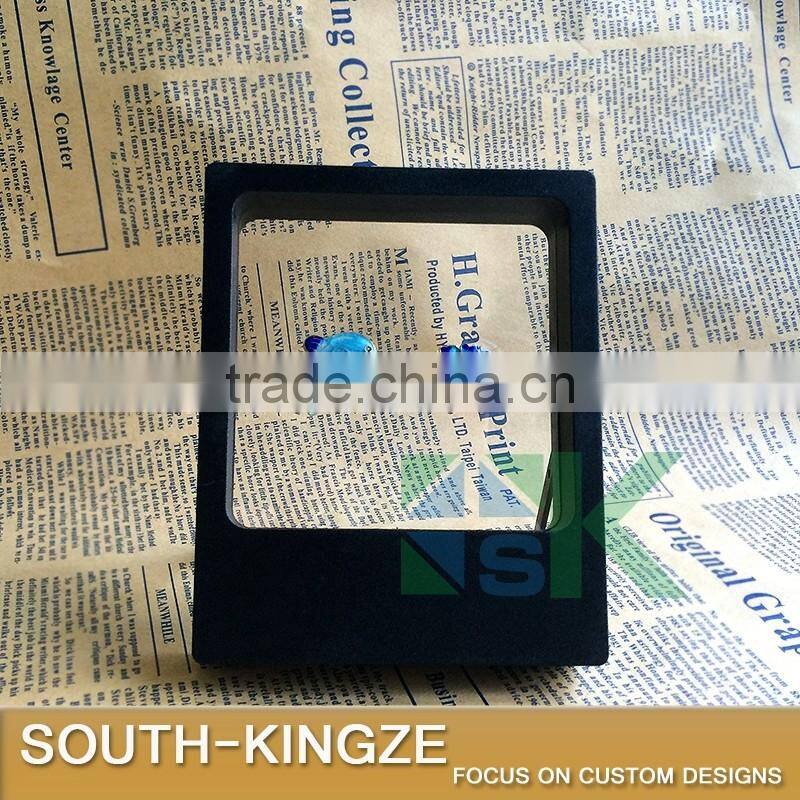 11x9cm Black Square ABS Plastic Display Stand for Earring, Necklace, Pen