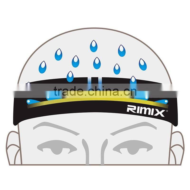 sport neoprene/rubber headband,moisture and sweat releasing fashion sweatband