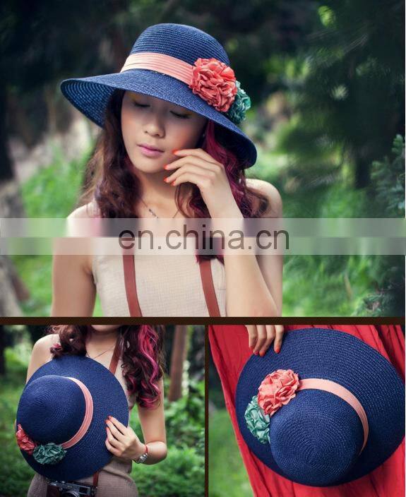Summer Collapsible Straw Hat Straw Plaited Article Outdoors Sunshade Hat
